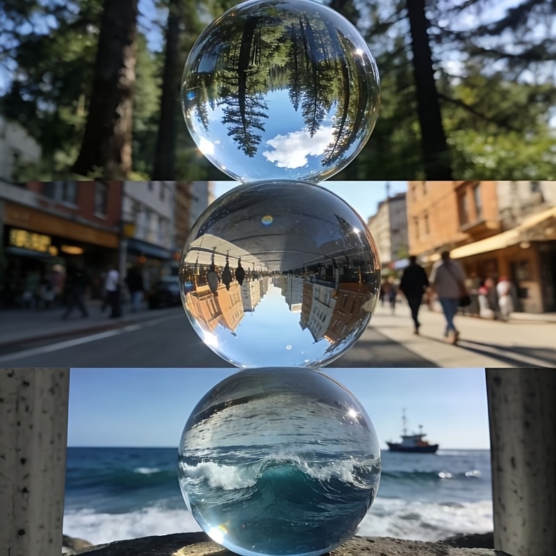 Lens Ball Crystal - كرة كريستال شفافة للتصوير الفوتوغرافي، ديكور