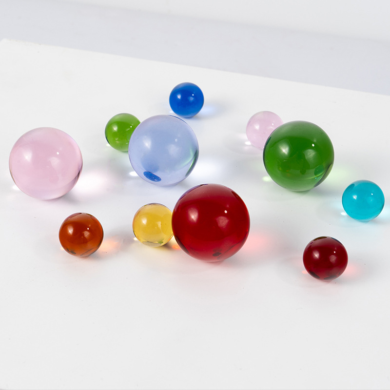 Lens Ball Crystal - كرة زجاجية كريستالية ملونة E9 K9