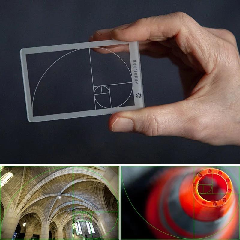 Photography Golden Ratio - مسطرة الفيسبوناتي للنسبة الذهبية، دليل تكوين