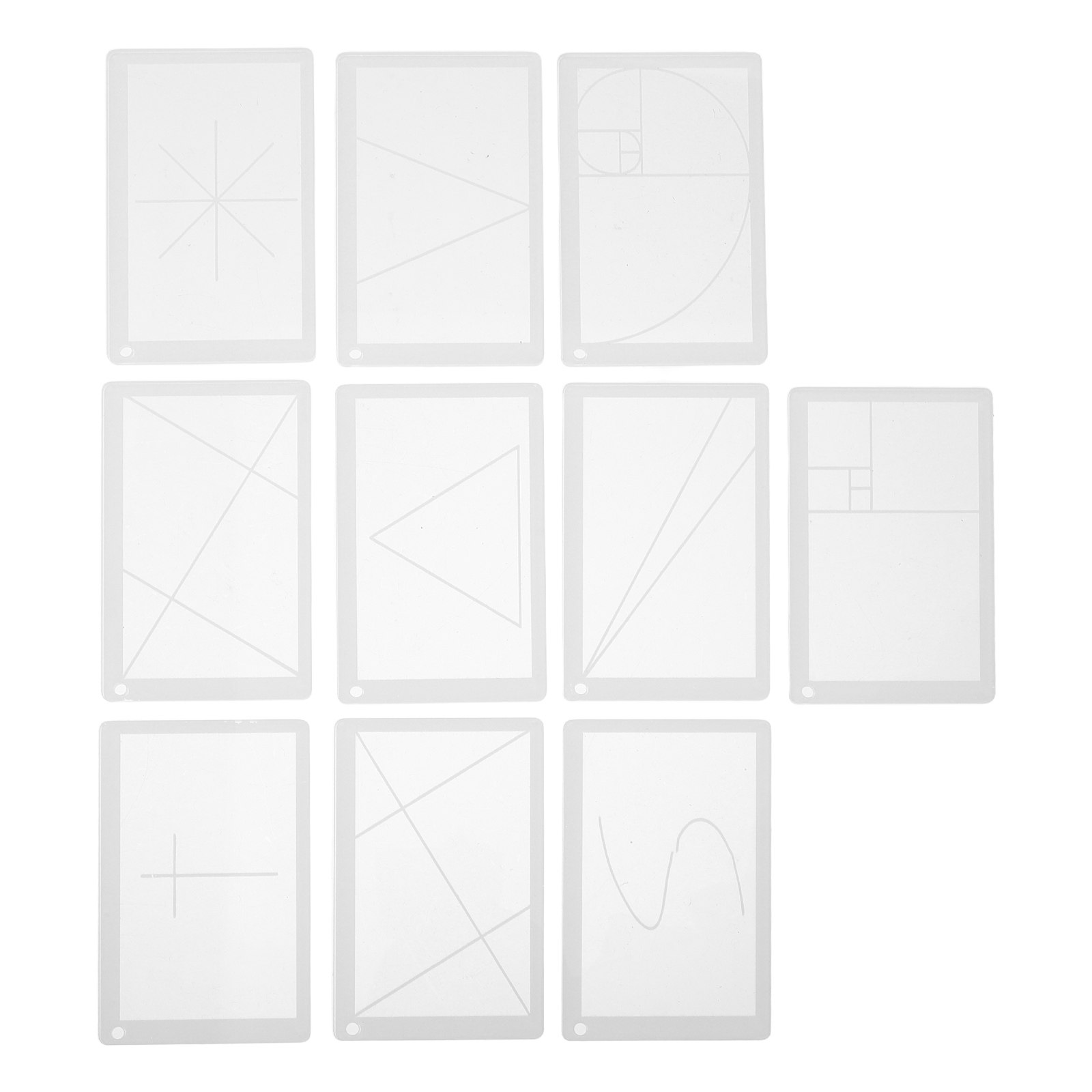 مجموعة واحدة من مسطرة الأكريلي - مراجعة Photography Golden Ratio وسعره