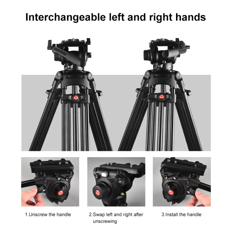 حامل ثلاثي القوائم من الألومني - مراجعة Fluid Head Tripod وسعره