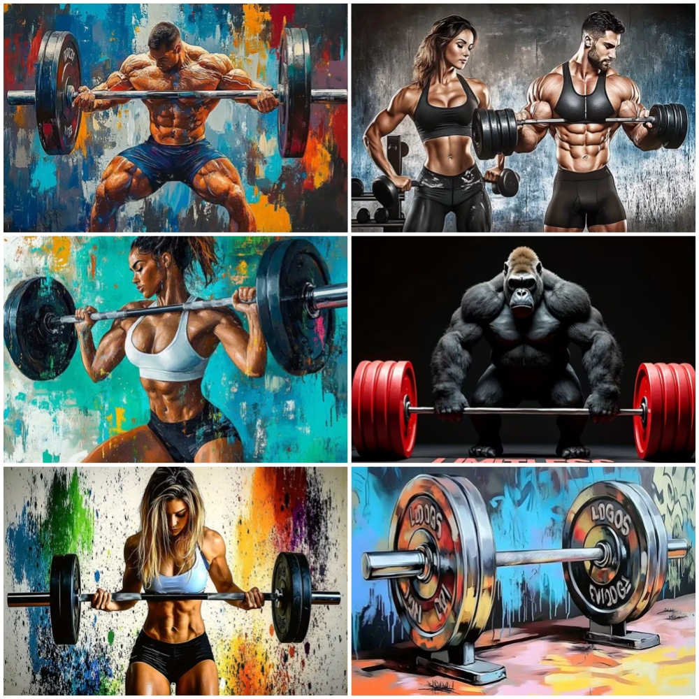 خلفية بتصميم رياضة رفع الأثقال - مراجعة Photography Sport وسعره