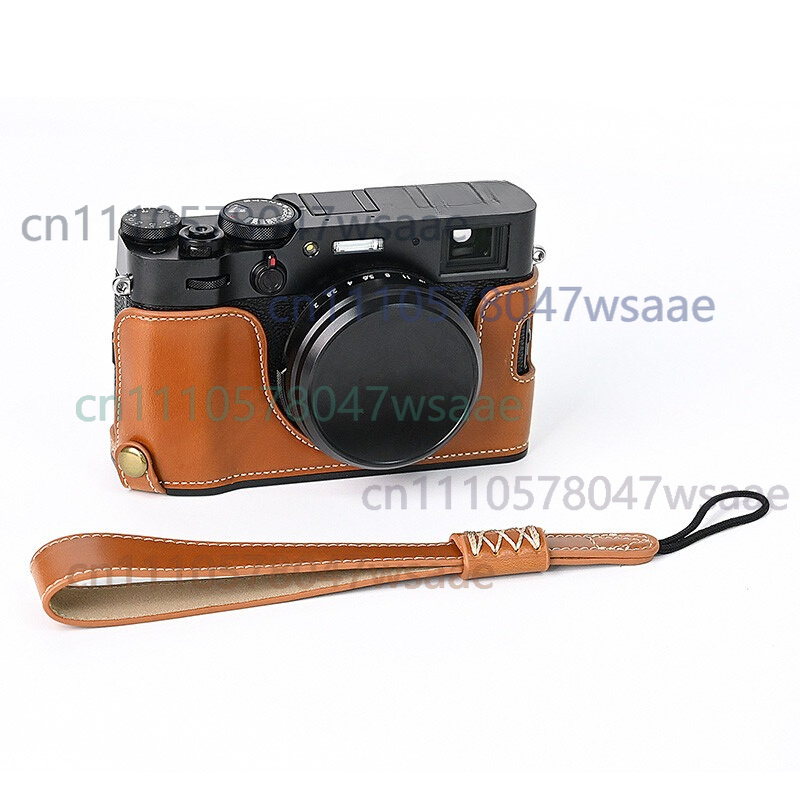 1 قطعة حافظة جلدية نصفية لكامي - مراجعة Camera Strap Leather وسعره