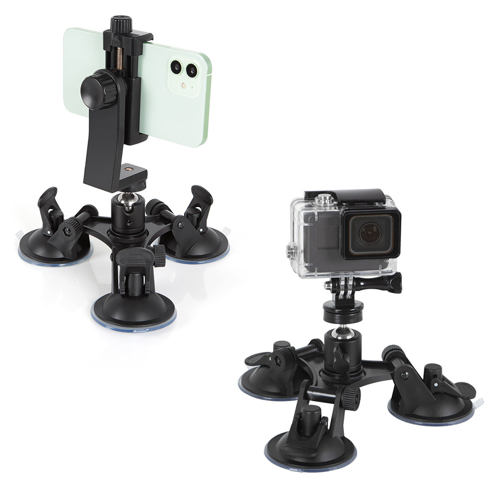 حامل ثلاثي القوائم بكوب شفط قو - مراجعة Fluid Head Tripod وسعره