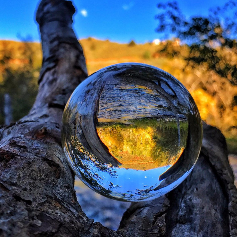 ثريا شفافة كرة كريستال زجاجية  - مراجعة Lens Ball Crystal وسعره