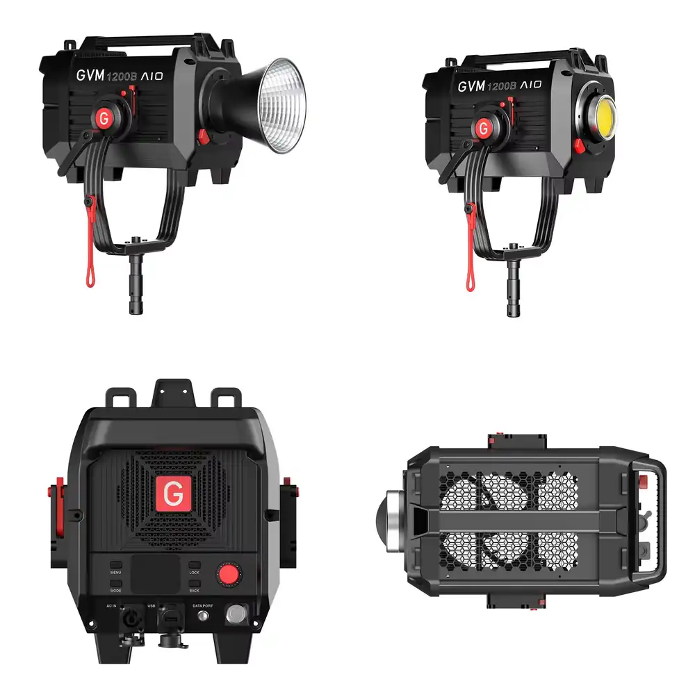 ضوء LED مستمر GVM SD1200B AIO  - مراجعة Photography Lighting وسعره