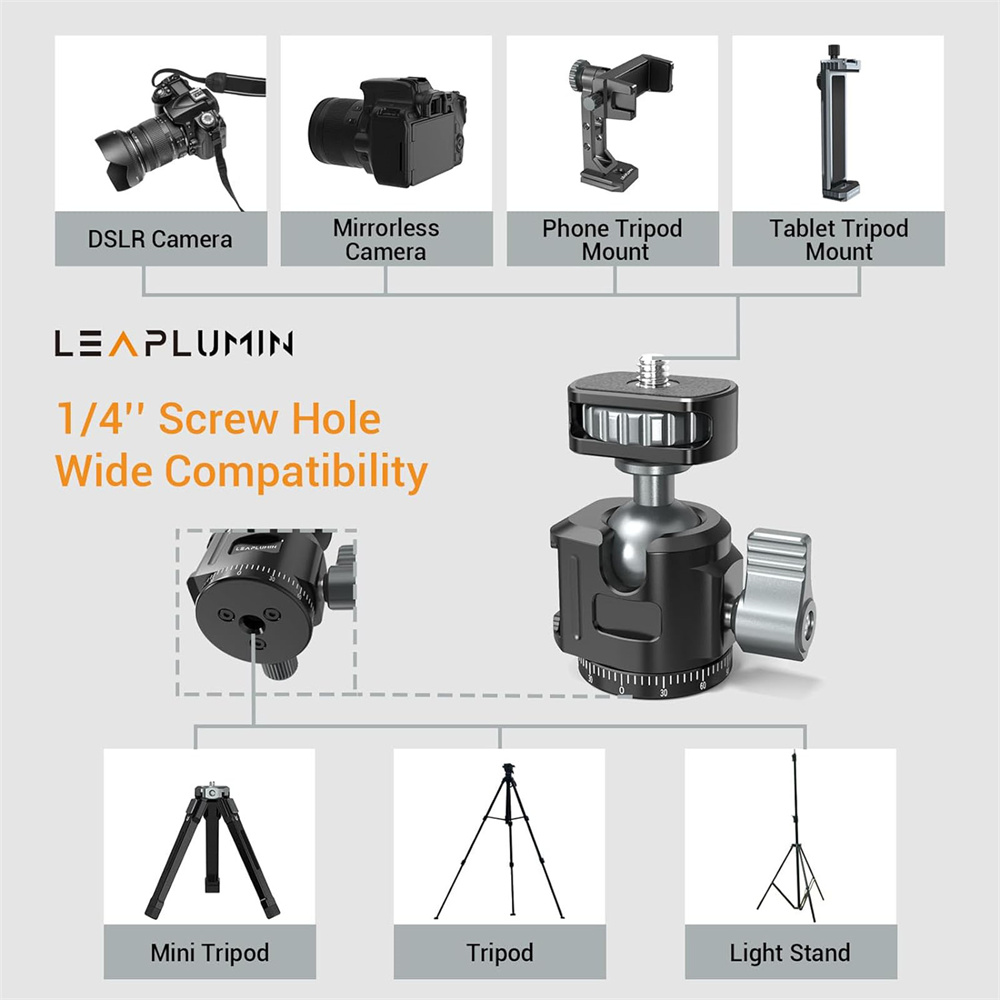 الألومنيوم كرة صغيرة رئيس بانو - مراجعة Fluid Head Tripod وسعره