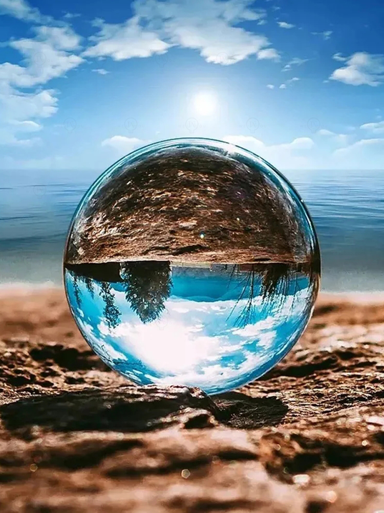 K9 كرة عدسة شفافة كرة زجاجية ك - مراجعة Lens Ball Crystal وسعره