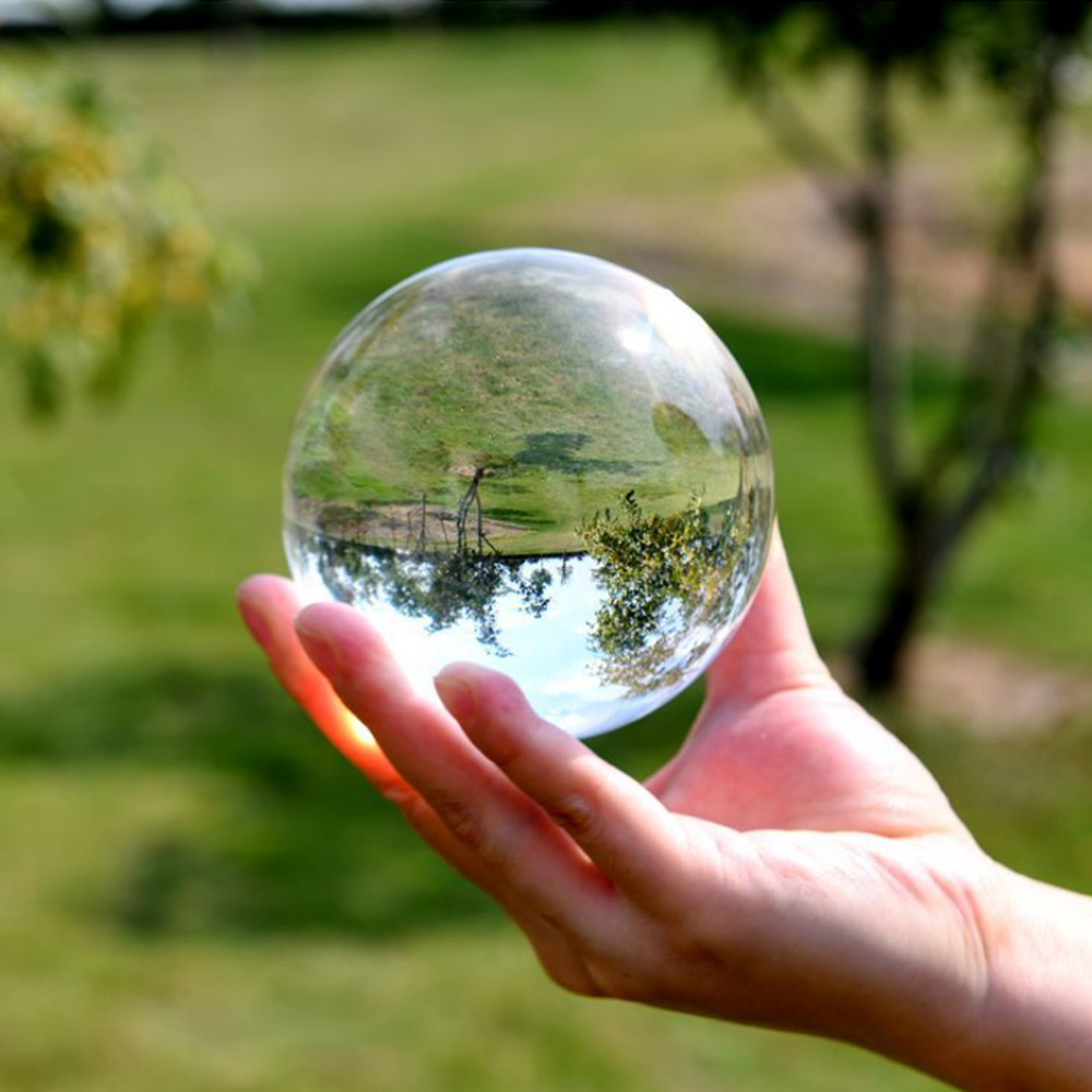 60/80 مللي متر K9 كريستال واضح - مراجعة Lens Ball Crystal وسعره