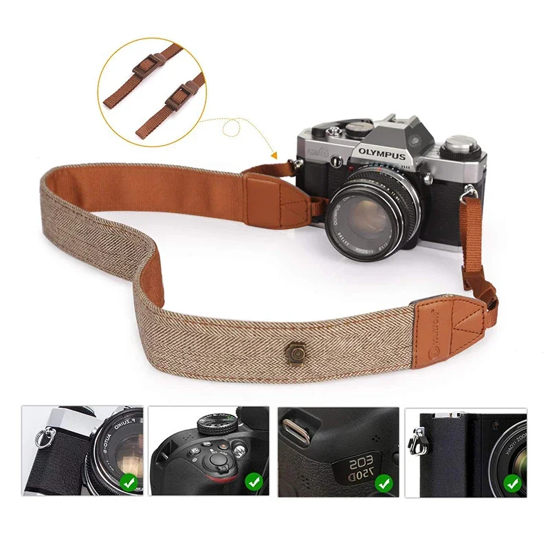 حزام كاميرا محمول قابل للتعديل - مراجعة Camera Strap Leather وسعره